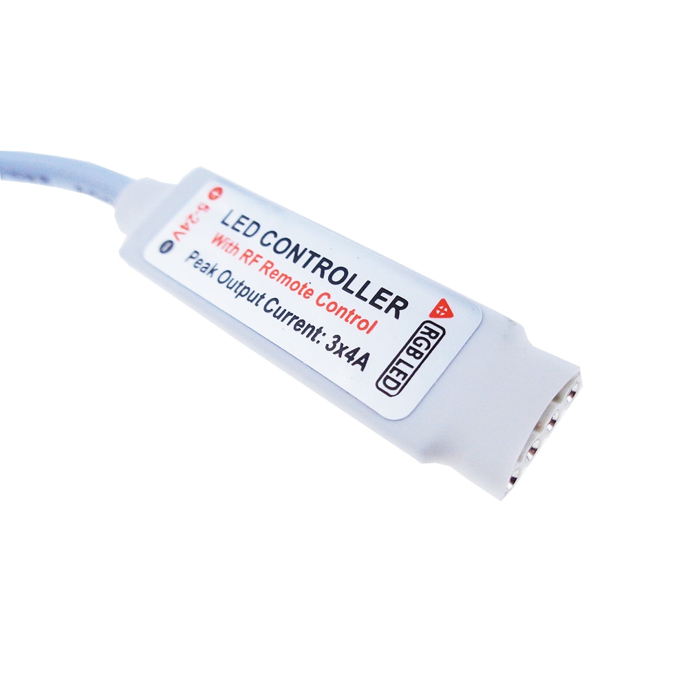 RGB controller RF wireless remote DC5-24V 10Key all in stock mini controller dimmer for led strip 5050 3528 3014 fast ship TW
