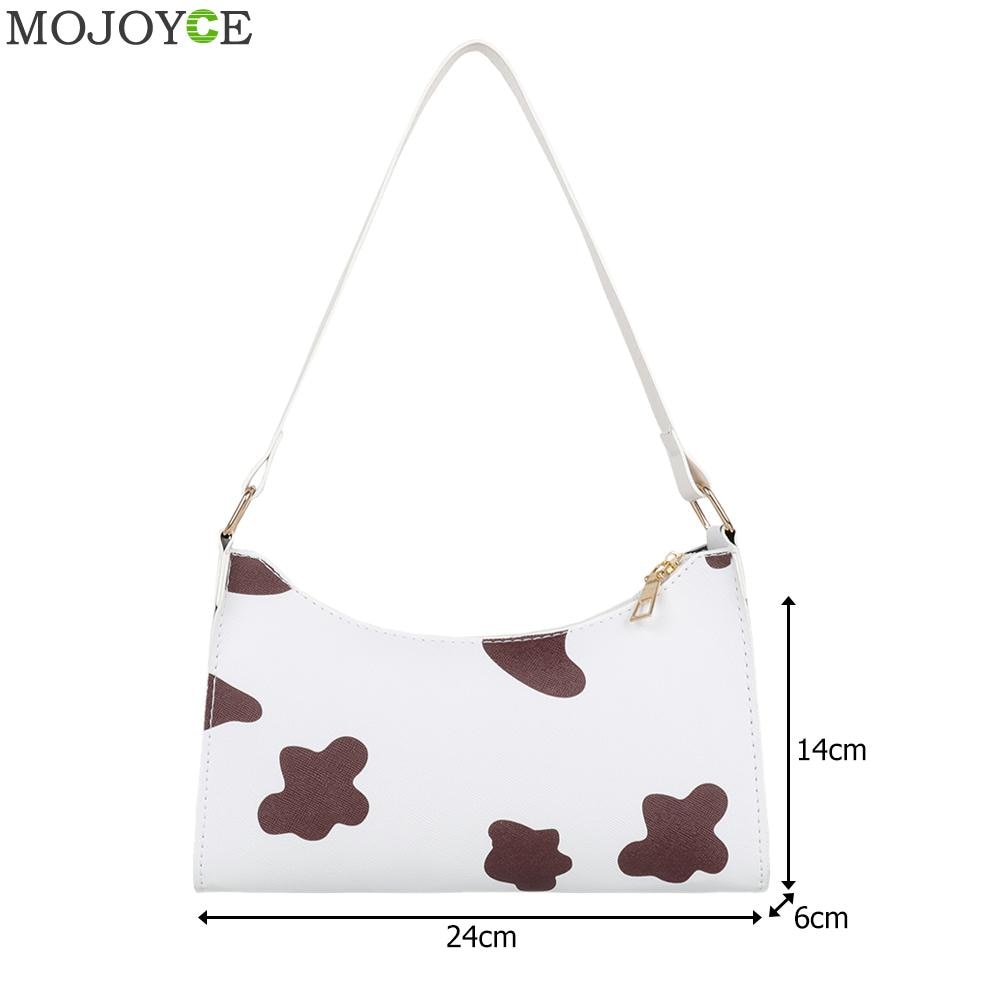 Koeienprint bedrukte dames handtassen casual draagbare onderarm tas dames reizen dagelijks schouder winkelen clutches