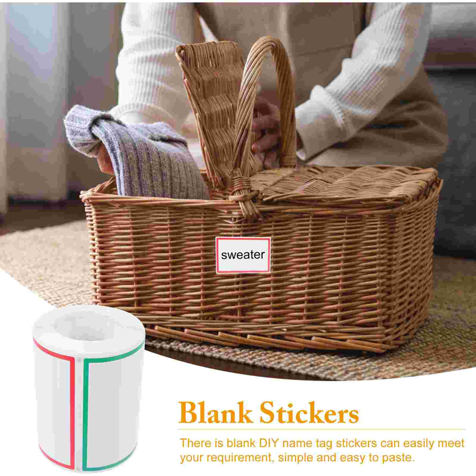 Name Tag Labels Practical Useful Name Tag Stickers Adhesive Notes Stickers for School Office Folders