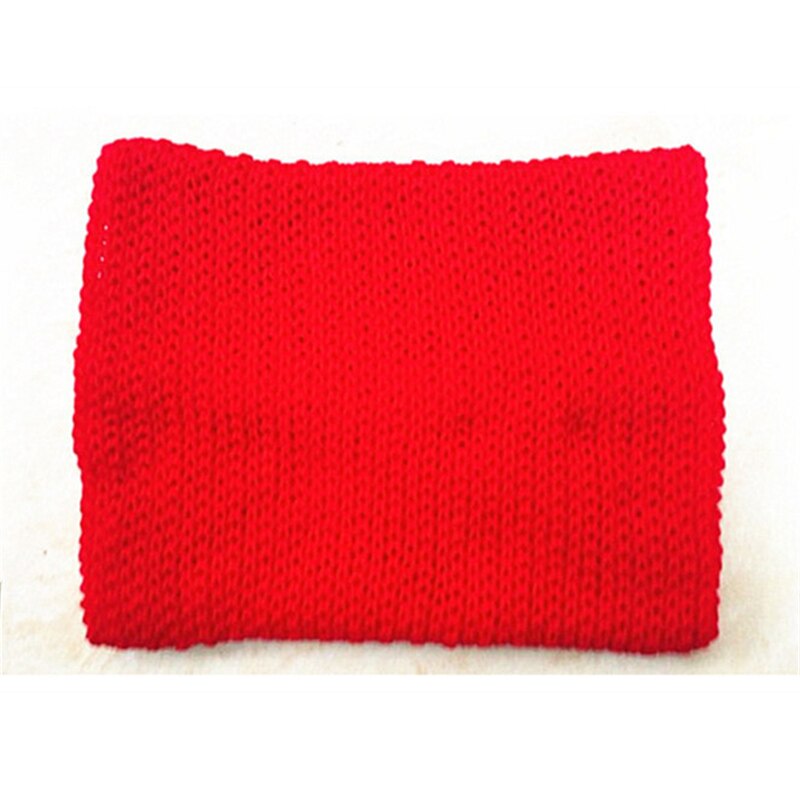 Kjole tilbehør vinter halstørklæde kvinder børns bomuld lyddæmper baby hagesmæk varme bløde drenge tørklæder piger strikket baby tørklæde: Rød