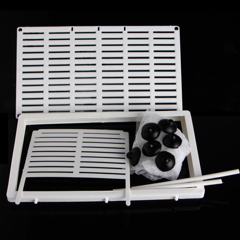 Tanque de peces de acuario Guppy, criador de cría de peces, trampa de gasa para bebés, caja aislador de S/L
