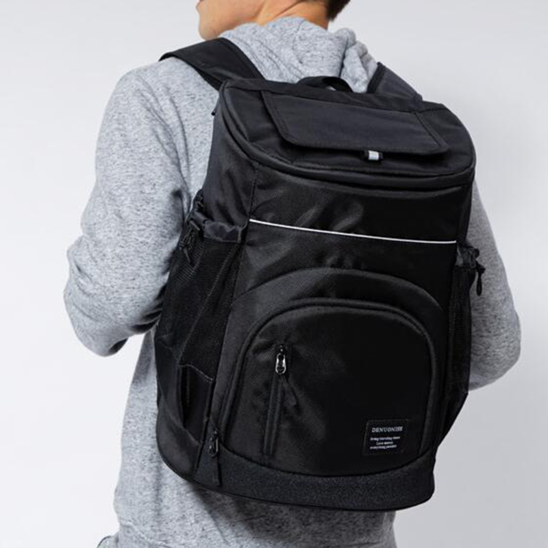 Bolsa térmica de 30L, mochila térmica grande y suave de 36 latas, bolsa aislante para nevera, viaje, playa, hielo, cerveza, mochila de almacenamiento de alimentos a prueba de fugas