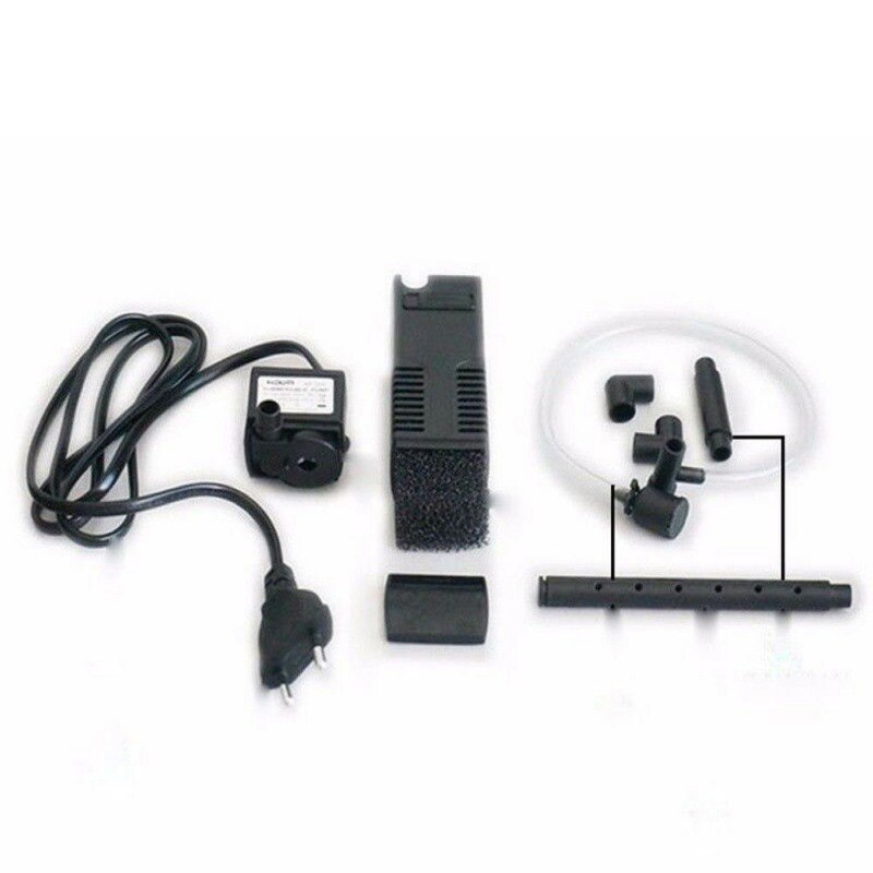 Aquarium Built-In Filter Fish Tank Submersible Internal Filter Adjustable Water Flow