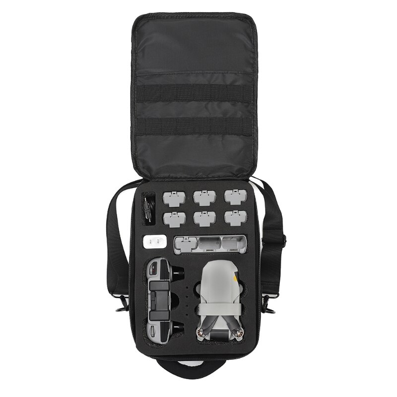 Borsa a tracolla portatile borsa a tracolla zaino custodia per-DJI Mini 2 Drone 28TE: Black