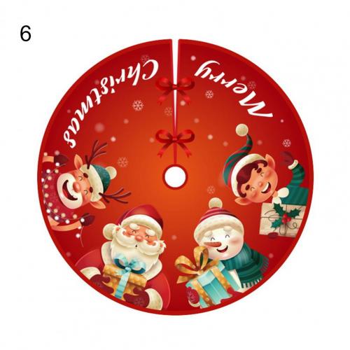 80% hübsche, runde, dekorative baumdecken aus flanell für weihnachten – exquisite baumunterlagen für feste: 6