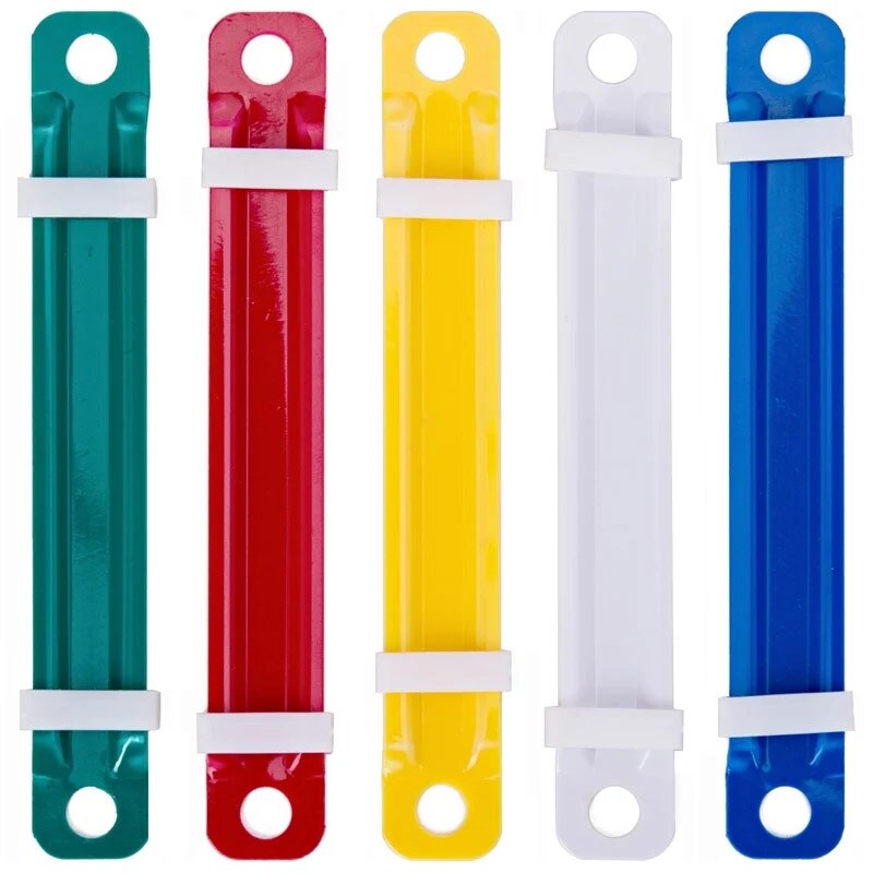 50Pcs/Lot 2 Holes Plastic Fasteners Document Paper Binding Binder Paper A4 A5 File Fastener Office Equipment Accessories: Default Title