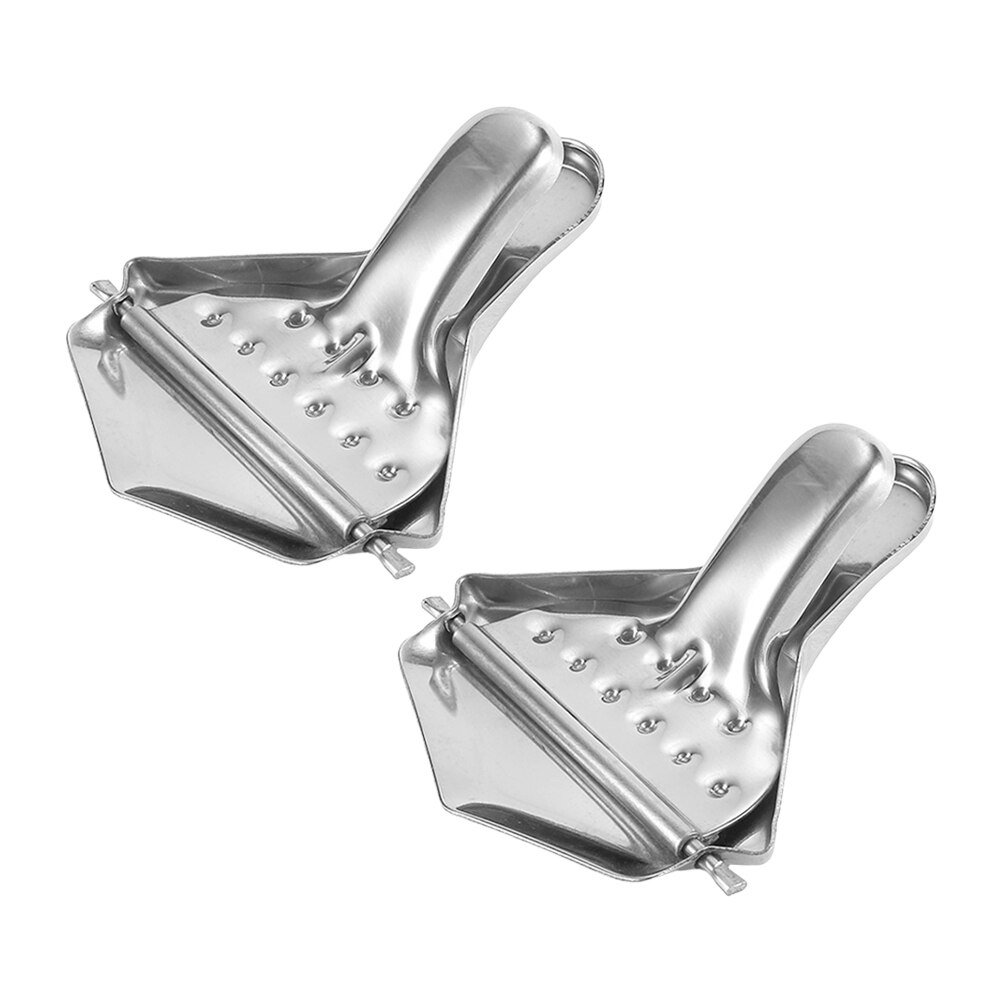 2 Pcs Manual Lemon Juicer Stainless Steel Juicer Squeezer Kitchen Fruit Squeezer