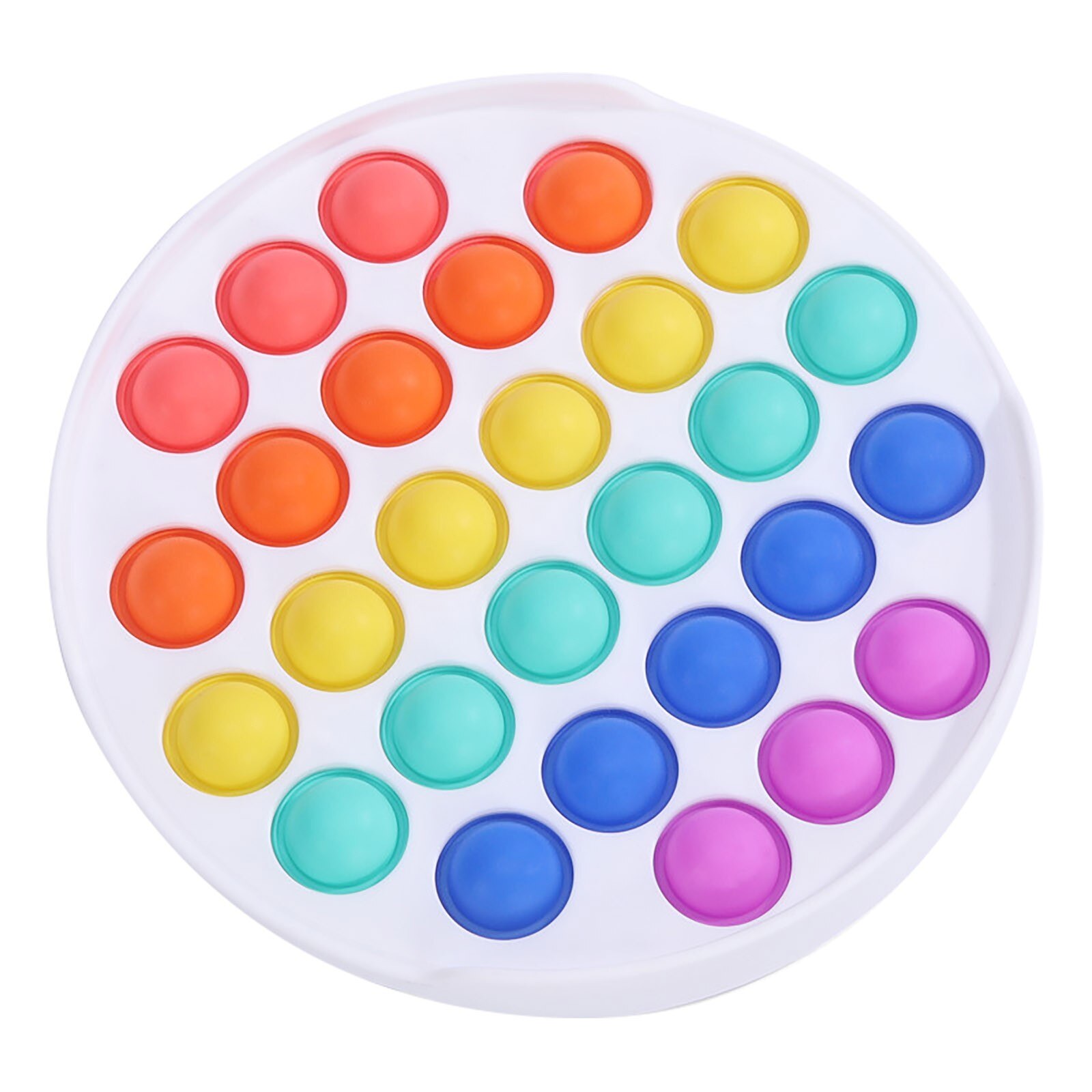 Pops Fidget Reliver Stress Toys Rainbow Push It Bubble Antistress Toys Adult kids Sensory Toy To Relieve Autism Free: K