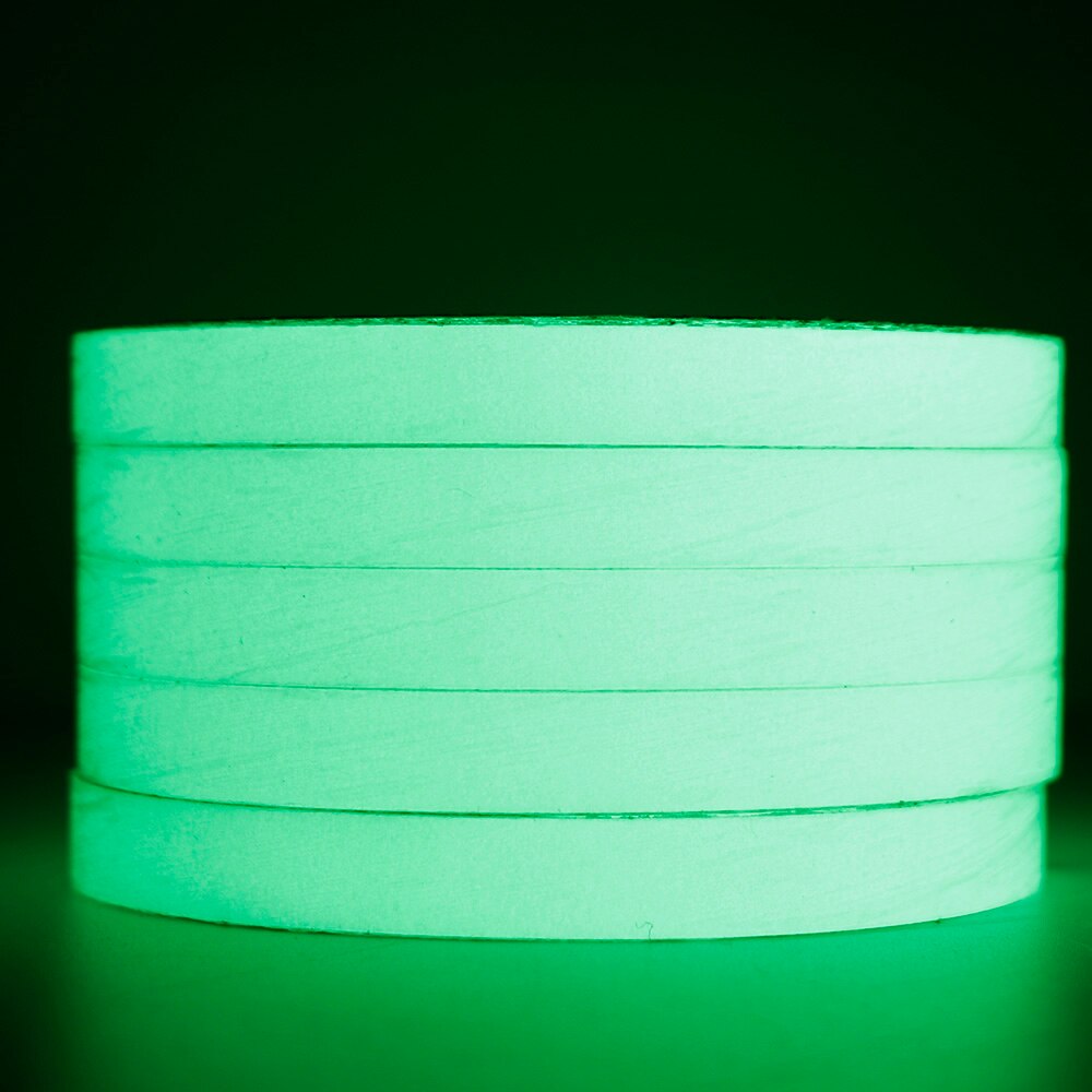 1 cm x 3 m 1 Roll Glow in The Dark Tape Lichtgevende Veiligheid zelfklevende Waarschuwing Tape Strip fosforescerende Woondecoratie