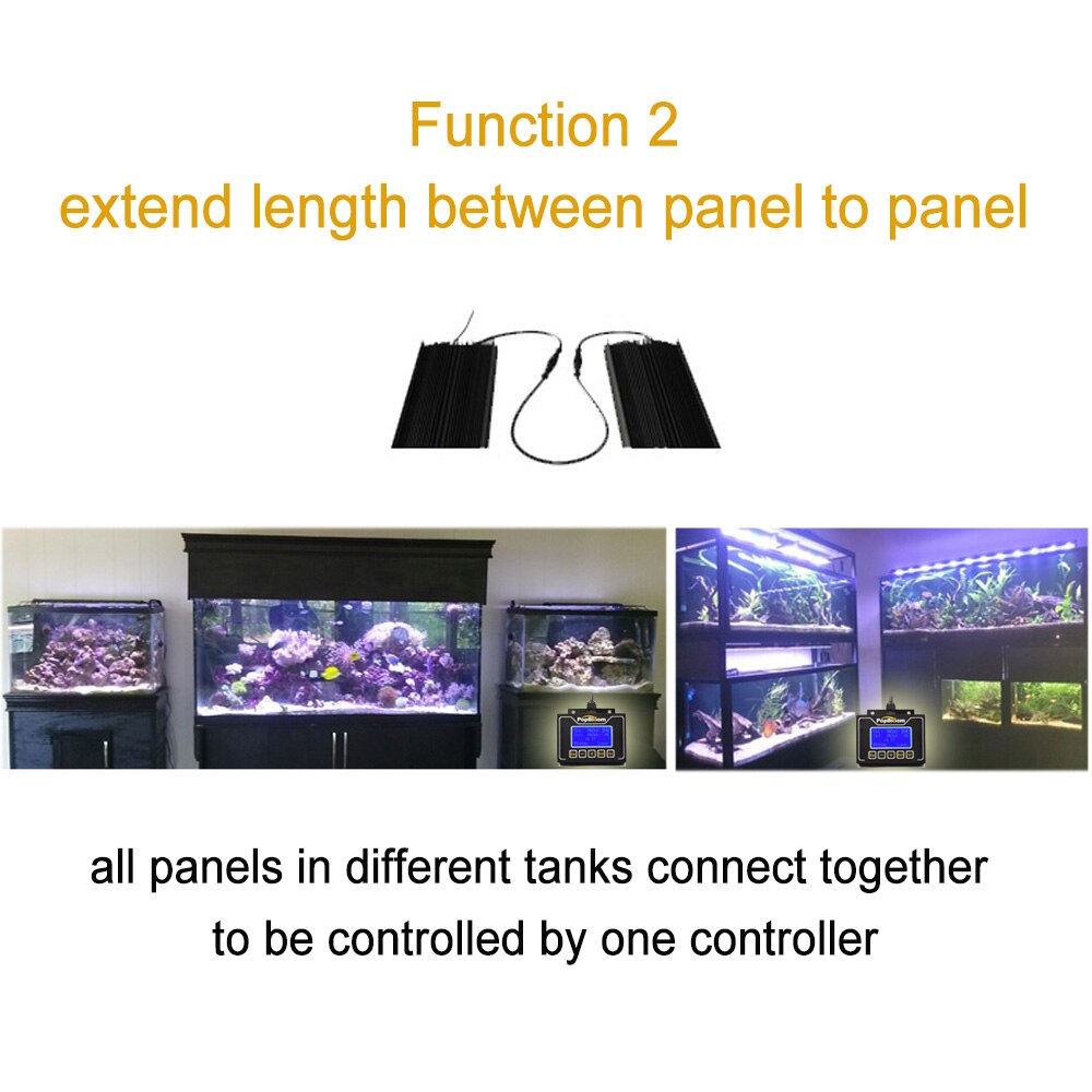Dsuny truing-b /d 0.6m/1.2m/1.8m/2.4m & 8 pin forlængerledning til strømledet akvarium lys, der forbinder controlleren og paneler