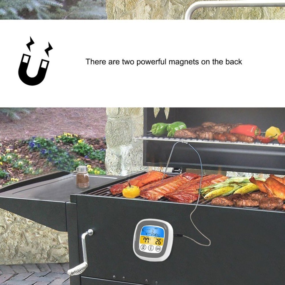 Wireless BBQ Thermometer Mit Sechs Sonden Bluetooth Lebensmittel Kochen Timer Für Ofen Fleisch Grill Thermometer Mit Freies App Control