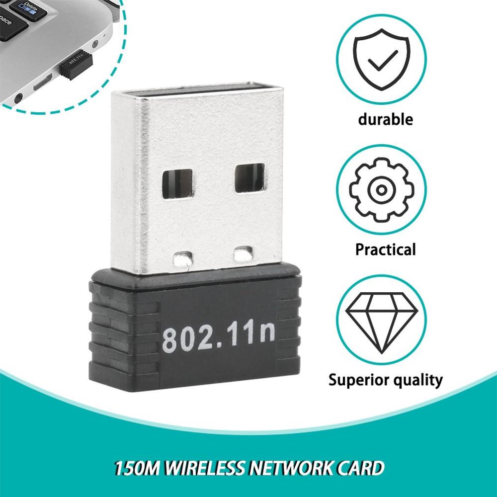 Mini USB WiFi sans fil adaptateur 150Mbps ca Wifi récepteur Lan Wifi Dongle 802.11 antenne ca pour ordinateur portable de bureau