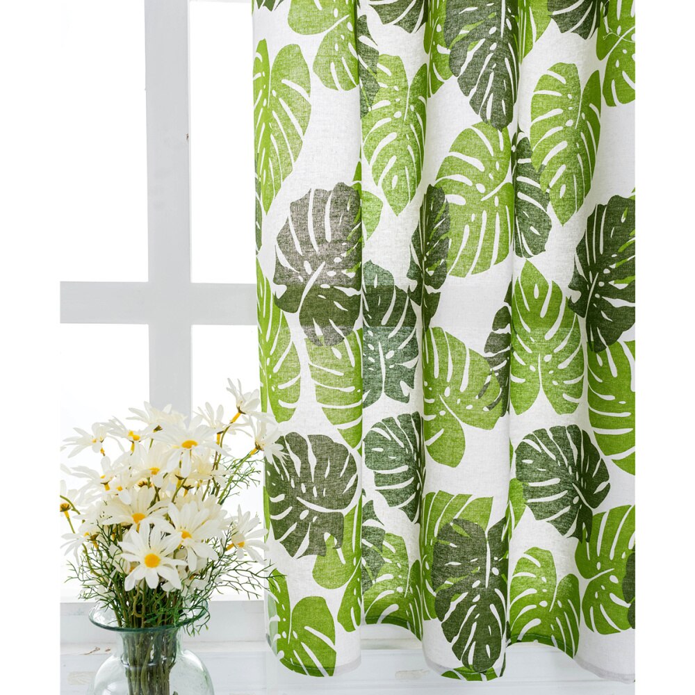 1 Pc Rod Small Window Short Curtain Household Sheer Valance Kitchen Balcony Door Panels Curtain Home Curtain Drape - 100x130cm (