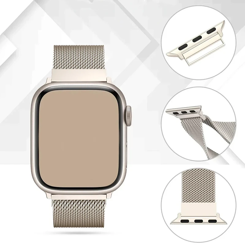Milanese band voor Apple Watch-banden 44 mm 40 mm 45 mm 49 mm 41 mm 46 mm 42 44 mm armband IWatch-serie 10 9 6 5 SE 7 8 Ultra 2 band