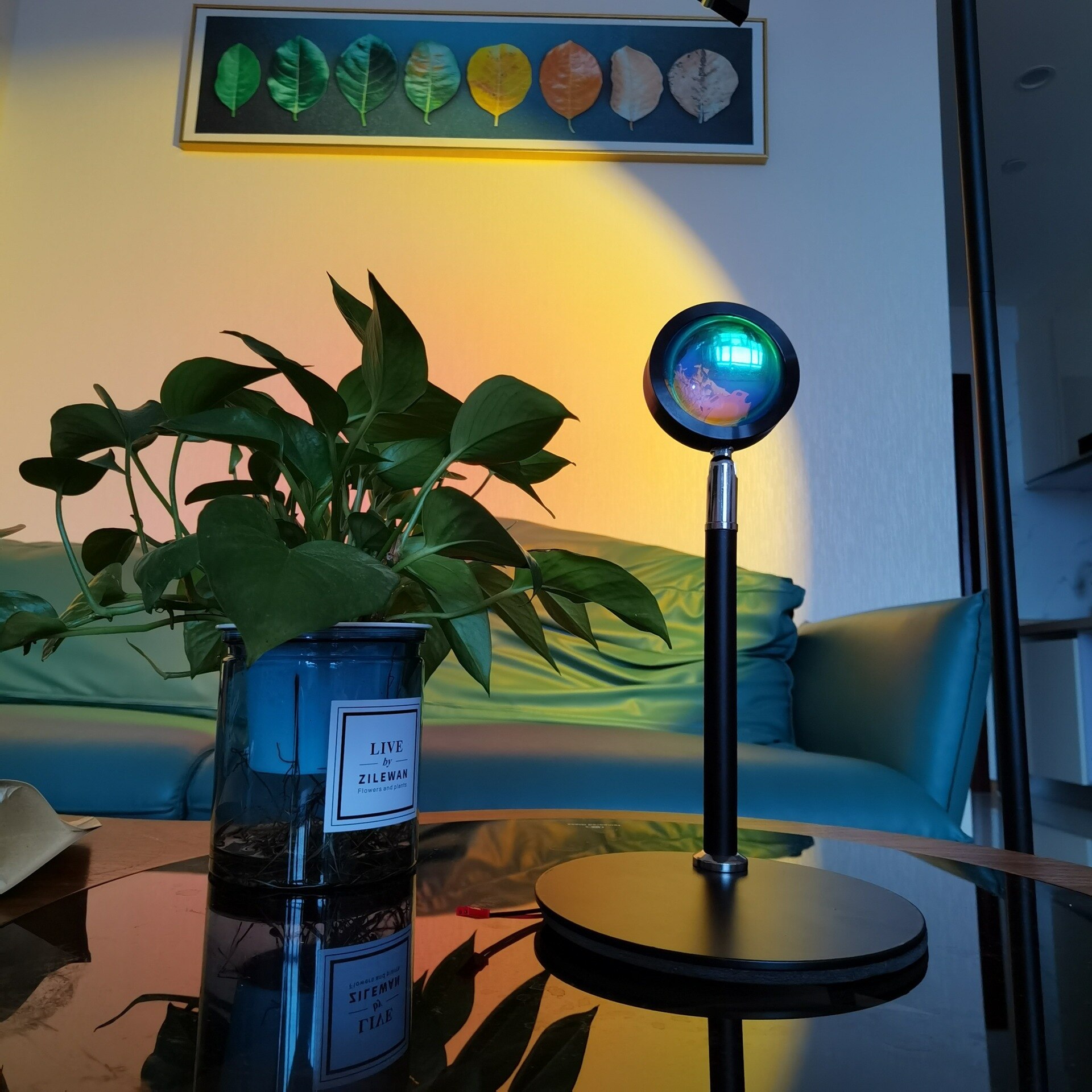 Sunset Light IPX45 Internet Celebrity Live Background Atmosphere Light Rainbow Projection Fill Light Selfie Lighting Photography