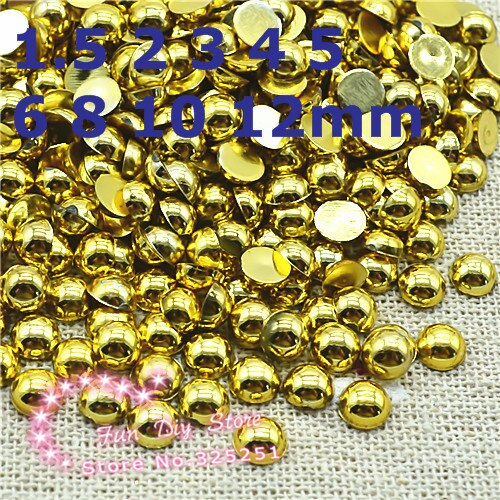 3000pcs Flat Back Half Pearl Beads – 7 Sizes 2.5-10mm, For Nail Art, Crafts, DIY Decoration, Assorted Colors - View #9