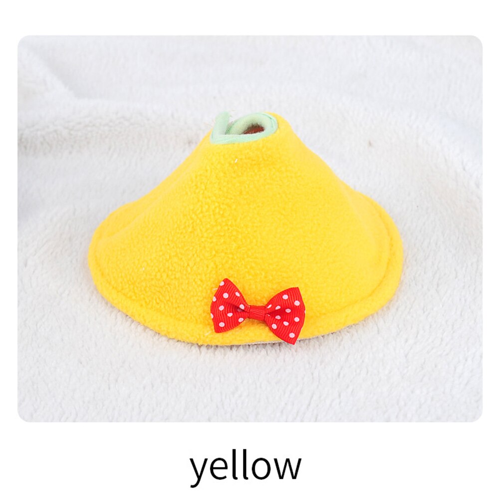 Kolor elżbietański koło Parrot Bib płaszcz dla ptaków Anti-Bite i anti-dziobanie ochrony kołnierz miłosne ptaszki akcesoria: YELLOW / M