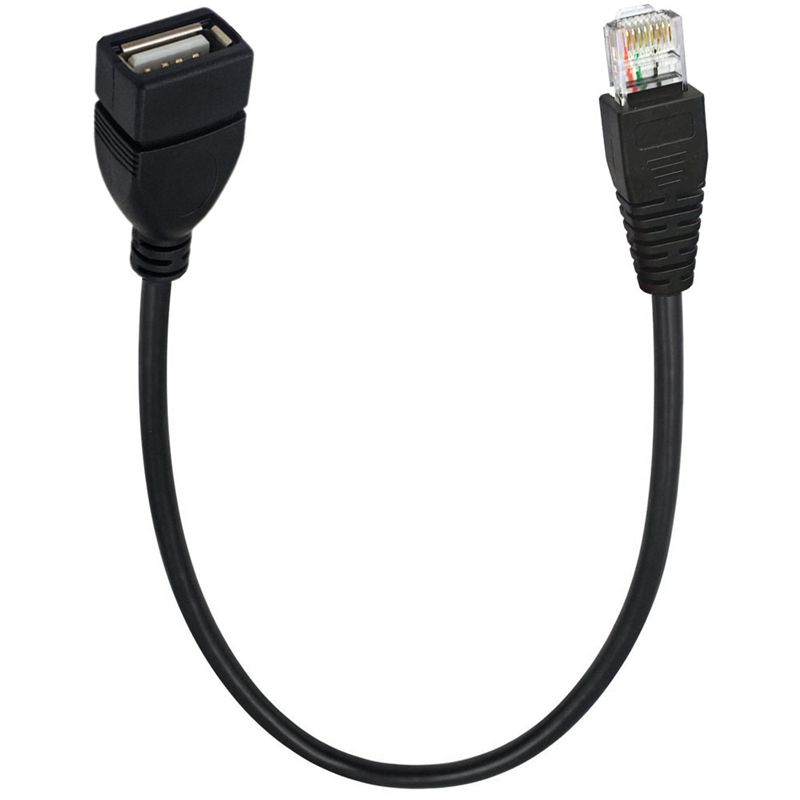 USB A Female to Ethernet Cable RJ45 8P Male Adapter RJ45 to USB AF Adapter Cable 0.3 Meters