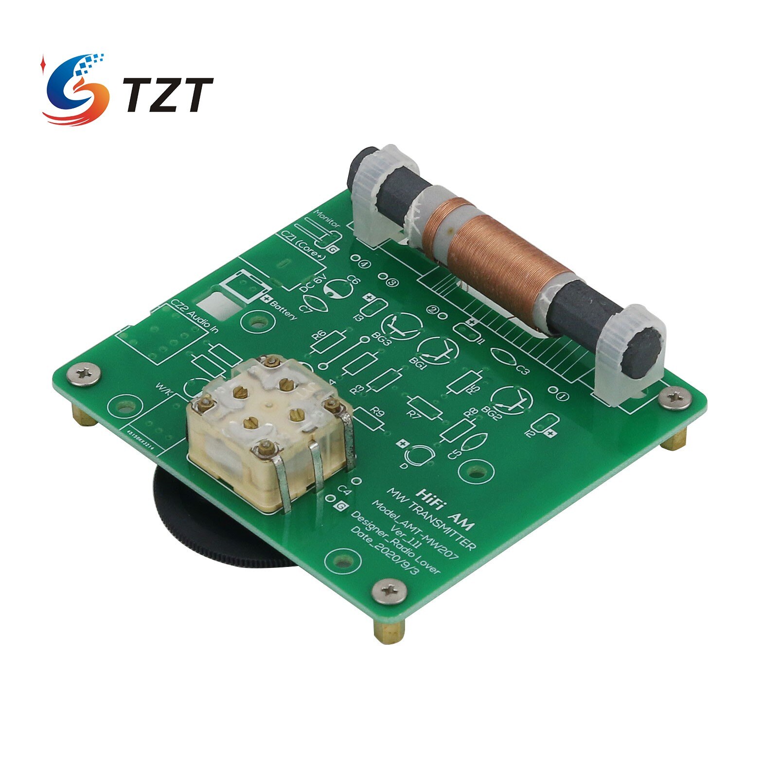 TZT AMT-MW207 525-1605kHz MW Medium Wave Transmitter AM Radio Transmitter with Indicator