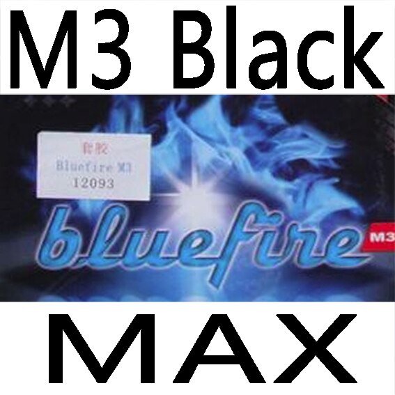 Original donic bluefire m1 m2 m3 tênis de mesa borracha raquetes de tênis de mesa esportes azul chama azul fogo: M3 black