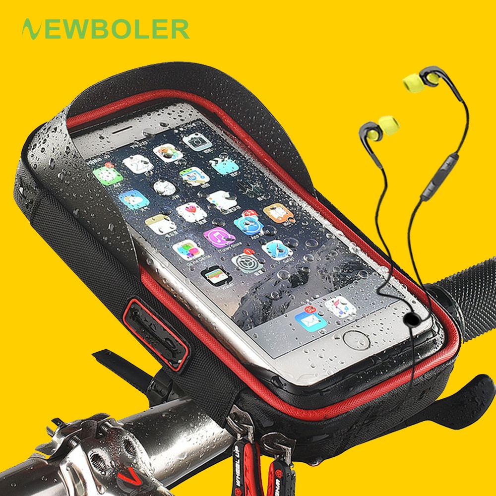 Mobiele Fietsstuur Stand Waterdichte Fiets Telefoon Houder Muur Motorcycle Stuur Mount Tas Voor Iphone Samsung Telefoon Ondersteuning