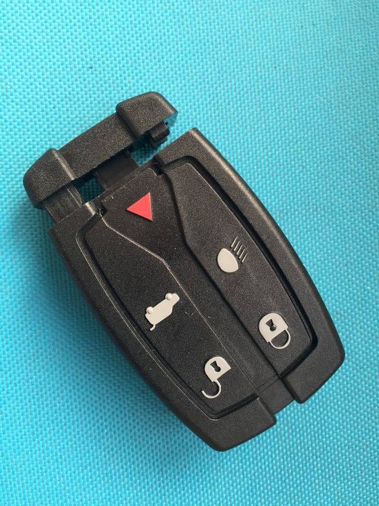1Pcs Of Replacement 5 Button Remote Key FOB Smart Shell Case Blank With Uncut Blade For FREELANDER 2 No Logo Car Accessories