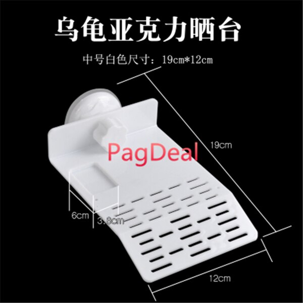 Turtle Platform Floating Turtle Pier Rectangular Terrapin Dock Aquarium Fish Tank Float Bask Terrace Climb Brazilian Tortoise: white M