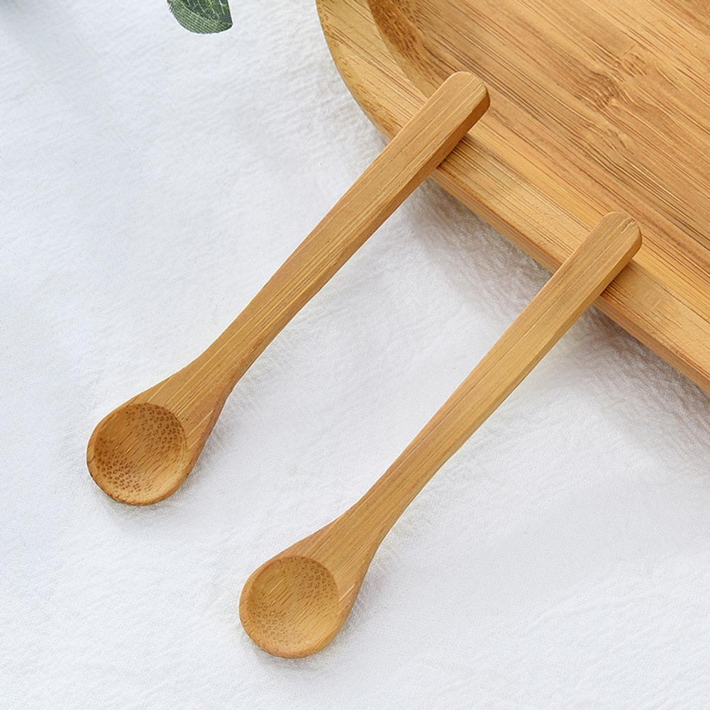 6 Stks/set Houten Lange Handvat Mini Kinderen Thuis Servies Honing Geneeskunde Lepel Melk Honing Soep Lepel Keuken Accessoires