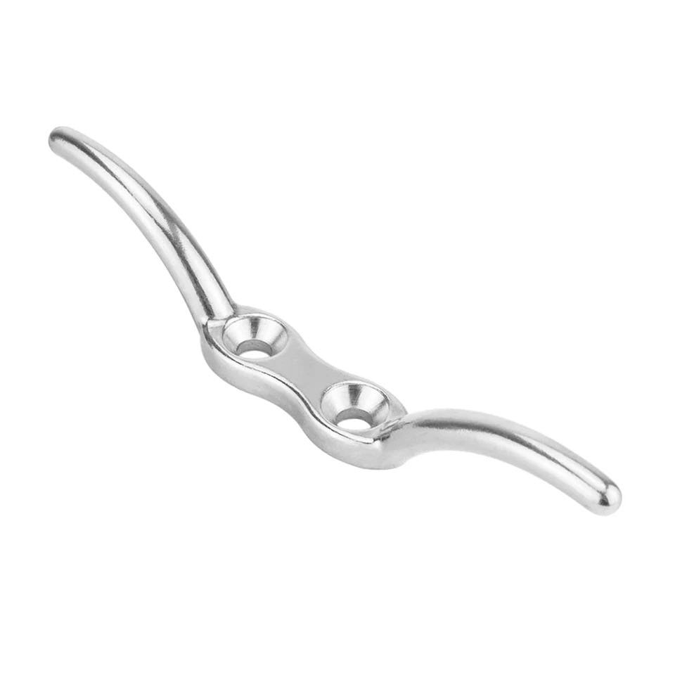 Marine Grade 316 Stainless Steel Flagpole Rope Cleat Hook Boat Mooring Accessories for Boats Yachts