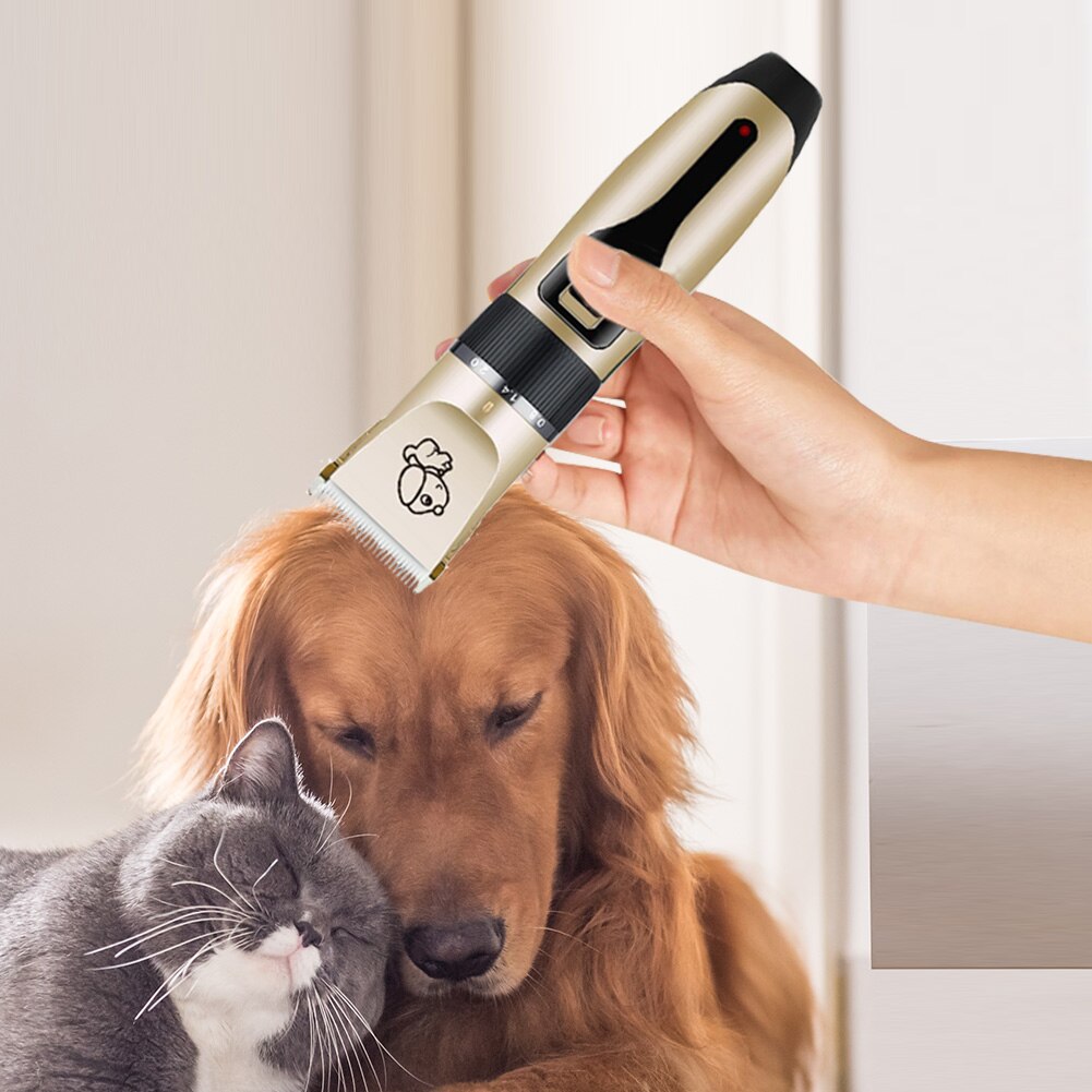 Huisdiertrimmer, usb-oplaadbaar, elektrisch, honden- en kattentondeuse, scheerapparaat, tondeuse, trimapparaat, huisdierhaarknipmachine