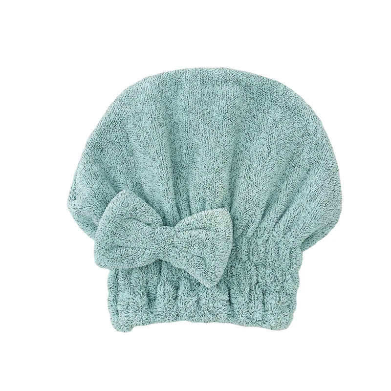 Enveloppement de serviette de cheveux en bambou, Turban de douche en microfibre pour séchage de cheveux avec nœud papillon, serviettes absorbantes à séchage rapide pour femmes Anti-frisottis