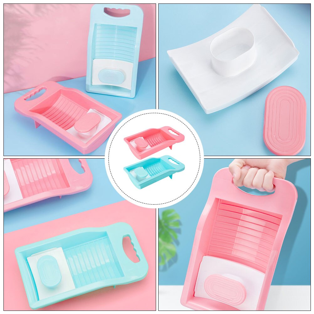 2pcs Hand-washed Washboard Unique Handle Washboard Clothes Washing Tool