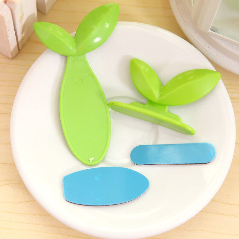 2 pcs/set Toilet Seat Lifter Toilet Lid Handle ABS Anti-dirty Paste Natural Leaves Type Cover Flipper for Bathroom