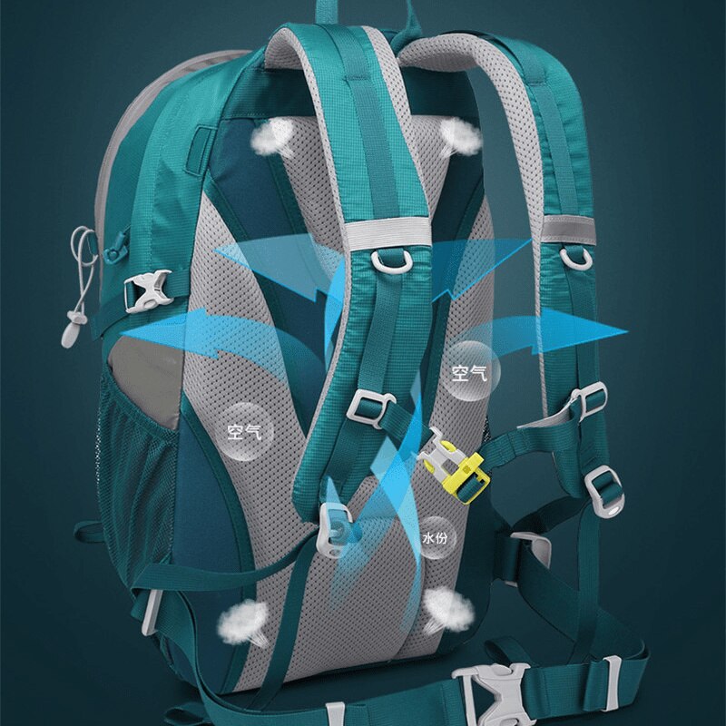 30L Outdoor Hiking Bag Portable Waterproof Travel Backpack Mountaineering Camping Trekking Sports Knapsack Men Women