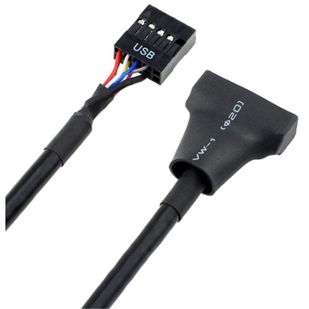 19/20 Pin Usb 2.0 Naar Usb 3.0 Female Naar 9 Pin Male Moederbord Header Adapter Cord Z09