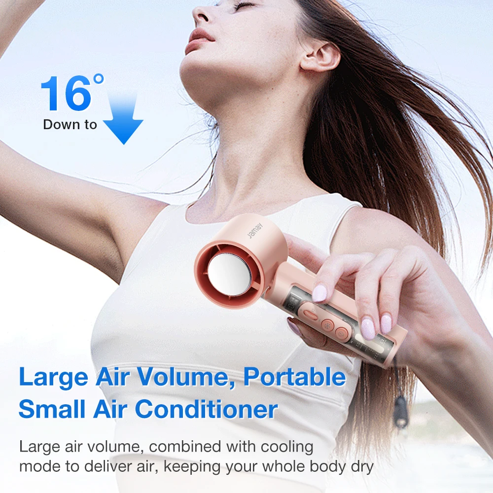 Summer Cooling Portable Handheld Turbo Fan 13000RPM 199 Gears Super Strong Wind 6500mAh Long Battery Life Outdoor Camping Tools