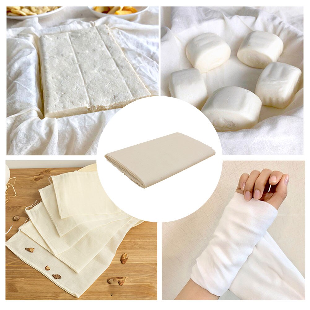 Tissu à fromage 40s naturel Ultra fin coton filtre gaze fromage tissu cuisine nettoyage filtre voiture dépoussiérage parfum sac vin fabrication