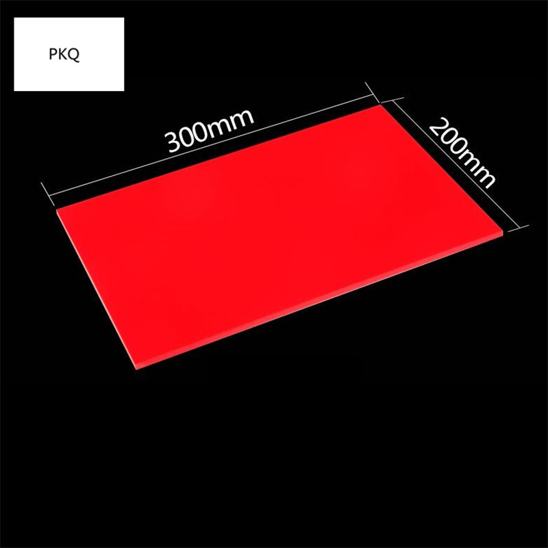 1 Uds., tablero acrílico de 2,7mm de espesor, placa de lámina de plexiglás Perspex extruido rojo/amarillo/verde, 300x40 0mm/ 300x200mm