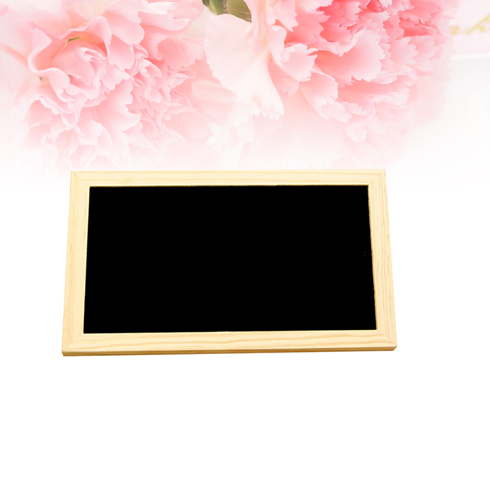Krijtbordbord Enkelzijdig uitwisbaar prikbord Schoolbord Wanddecoratieborden met hangend touwtje 30x20cm