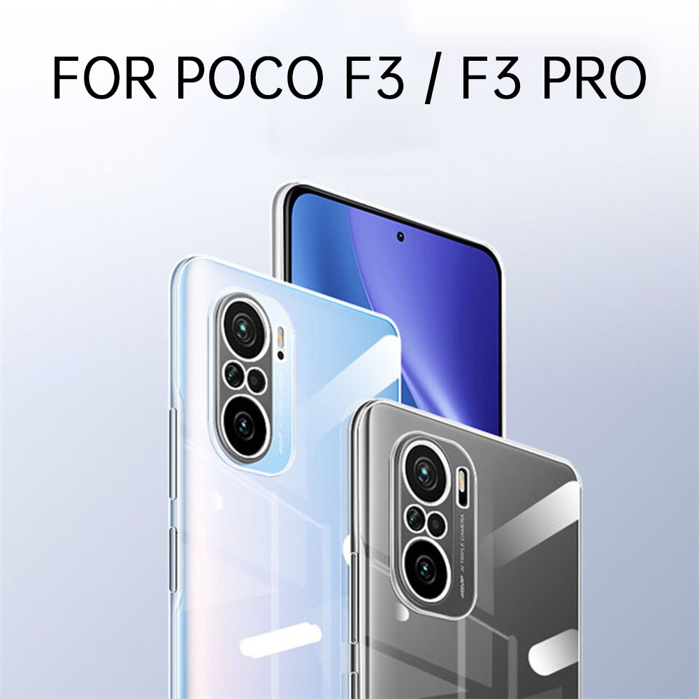 Originele Coque Soft Clear Telefoon Case Voor Poco F3 Pro Gt F3Pro F3GT Transparante Ultra Dunne Tpu Camera Beschermende Terug cover Funda