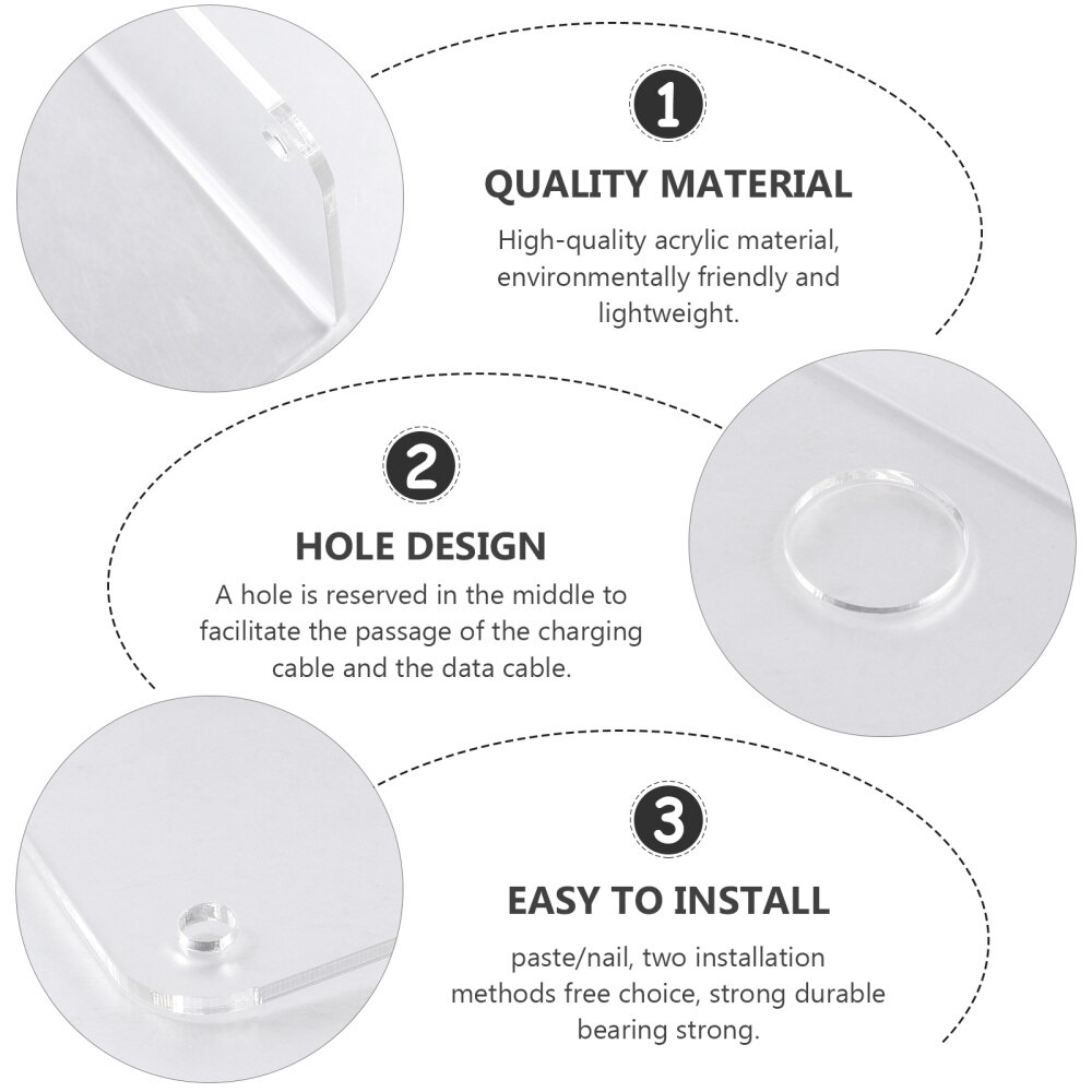 1Pc Drijvende Planken Acryl Moderne Display Rack Transparante Muur Decor Plank