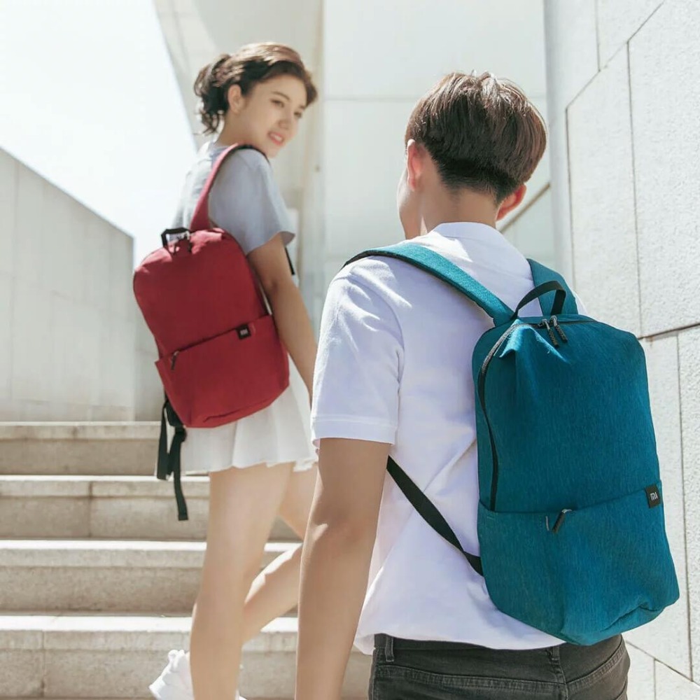 Original Xiaomi Color Small Backpack 10L Big Capacity Anti-Water Bag Mi 8 Color Lovers Couple Backpack For Student Younth Man