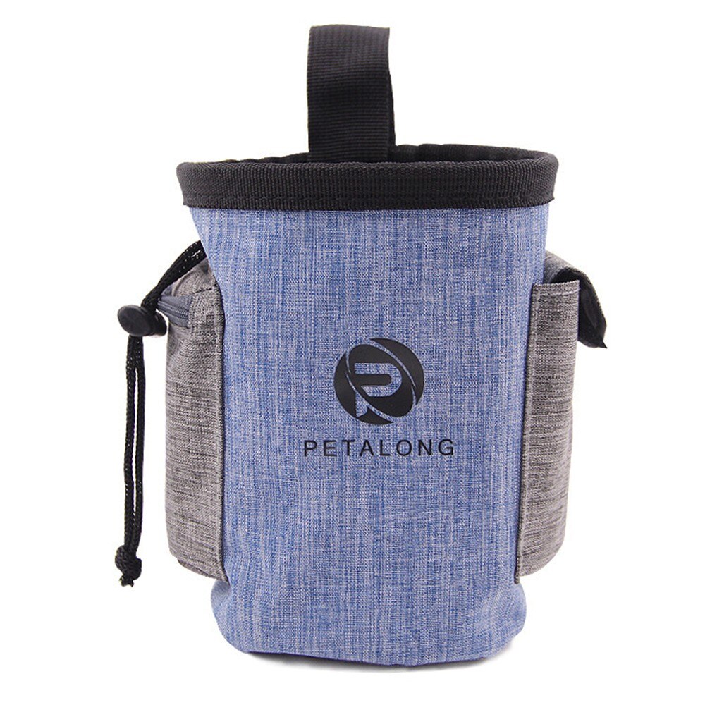 Dog Training Treat Bag Pet Agility Bait Training Bags Reward Waist Bag Detachable Portable Outer Phone Keys Snack Pocket Pounchs: Blue