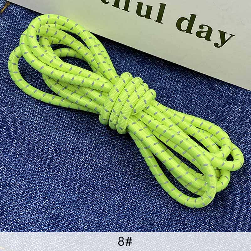 Cuerda Elástica reflectante de látex de 3mm, banda elástica luminosa para mochila de montañismo, cinturón decorativo, accesorios de ropa DIY: 8