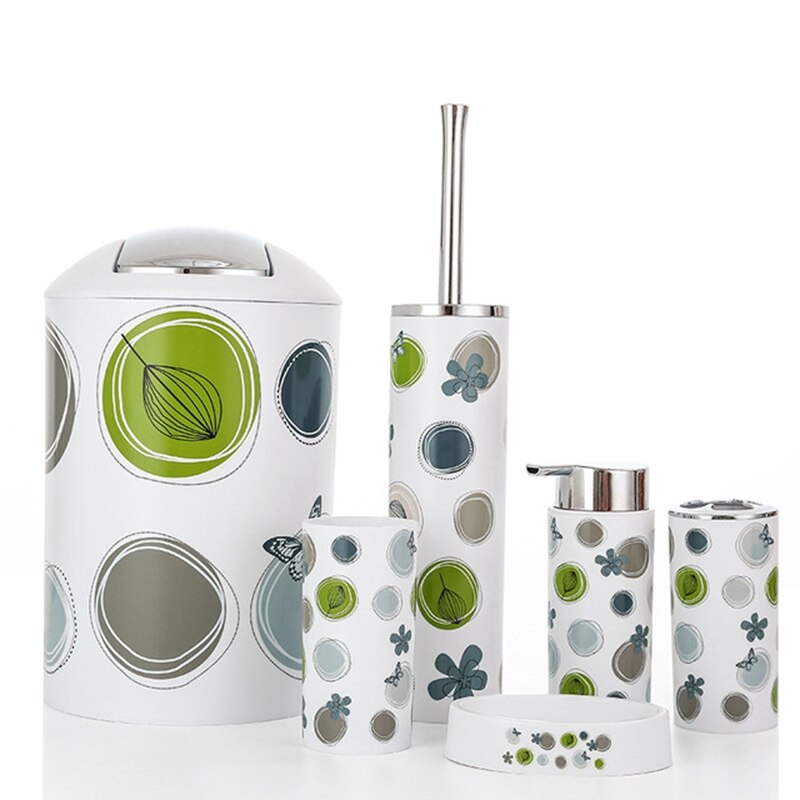 Badkamer accessoires set 3 STKS Badkamer Accessoires Set Mode Zeep Dispenser Tandenborstel Houder Tumbler Huishoudelijke Badkamer Product (1Cup-02