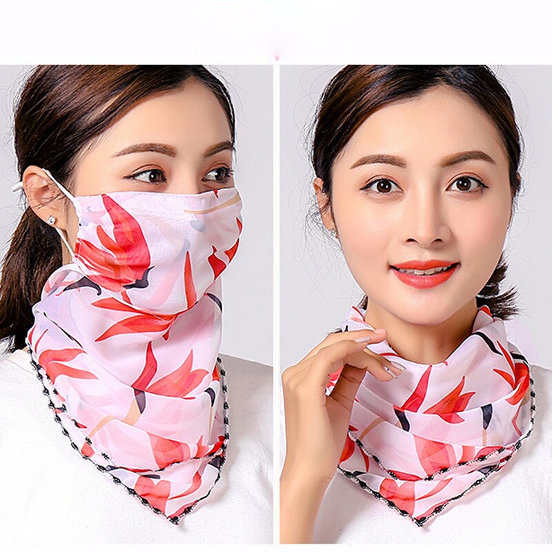Frauen Ich bin Freien Bandana Gesicht Schild Druck Ohr Gesicht Abdeckung Sport Winddicht Schal Nacken Rohr Gesicht Staub Reiten Radfahren Bandana: c15