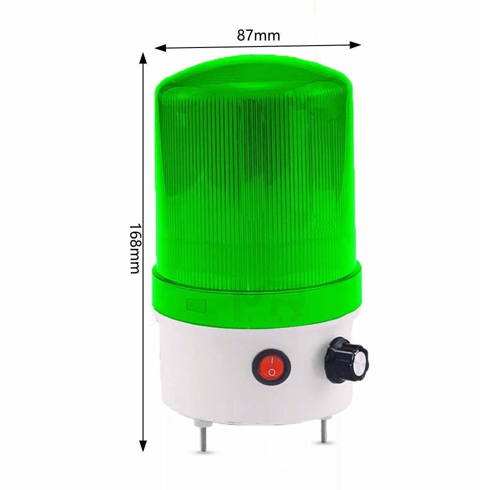 LED sound and light alarm 220v24v12v rotary warning light adjustable volume led sound and light integrated alarm indicator ligh