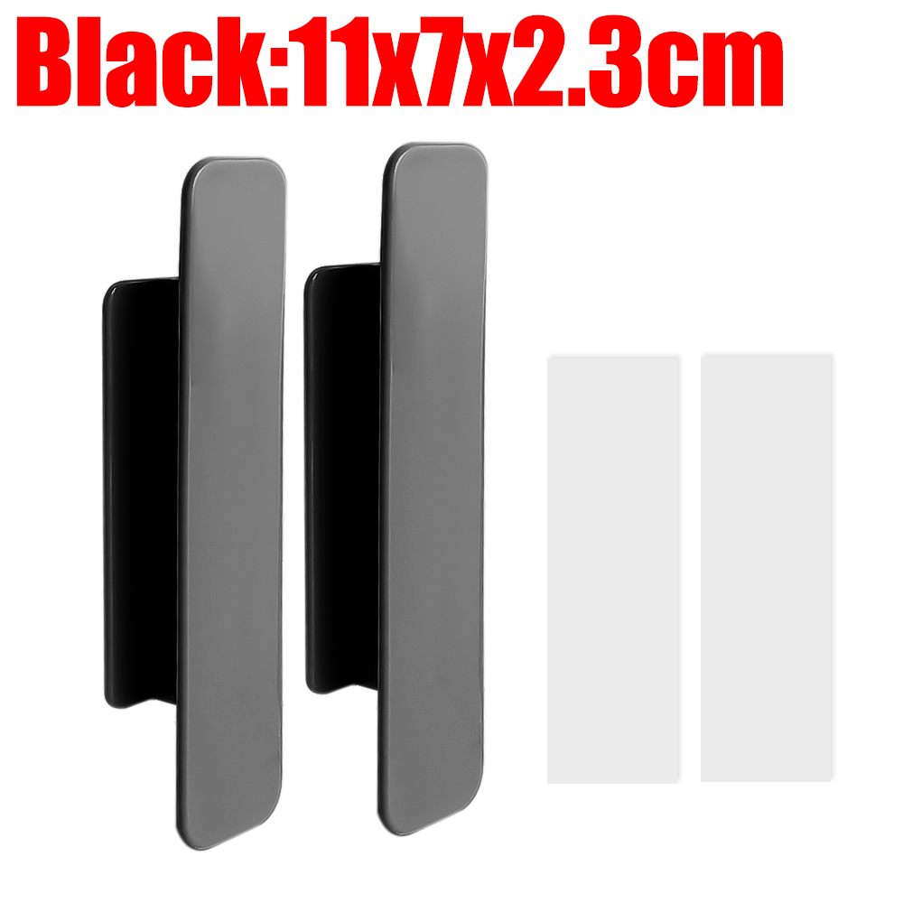 Selbstklebender Türgriff für Fenster, Schrank, Schublade, Schrank, Kleiderschrank, Griff, Organizer, Einfügen, offener Schiebetürknauf, Hilfsgerät: 4XL / Silber