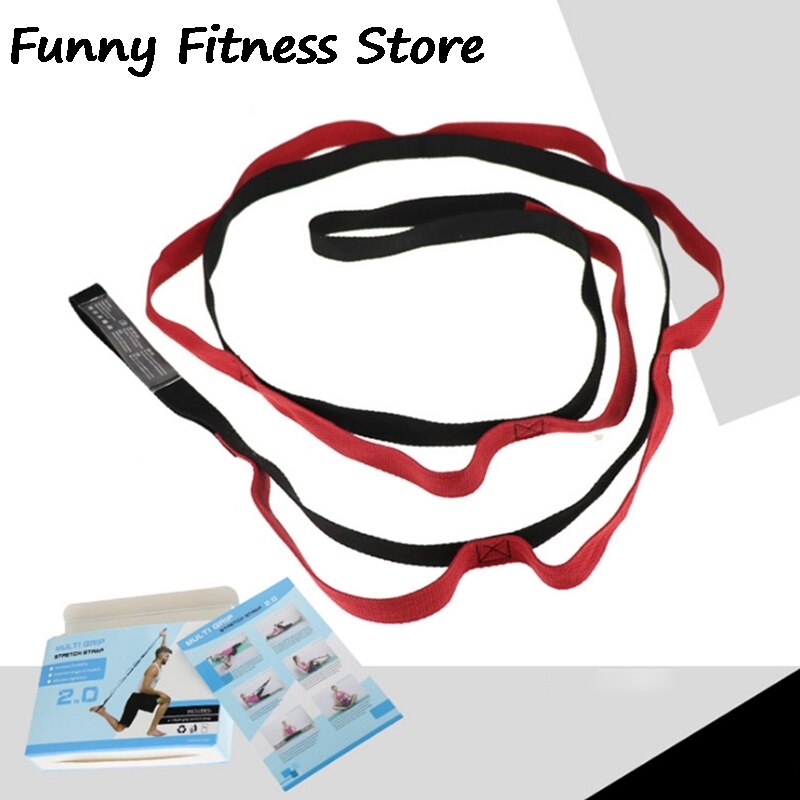 Yoga Exercise Resistance Bands Legs Stretching Band Workout Pilates Fitness Training Puller Gym Strength Expander Equipments