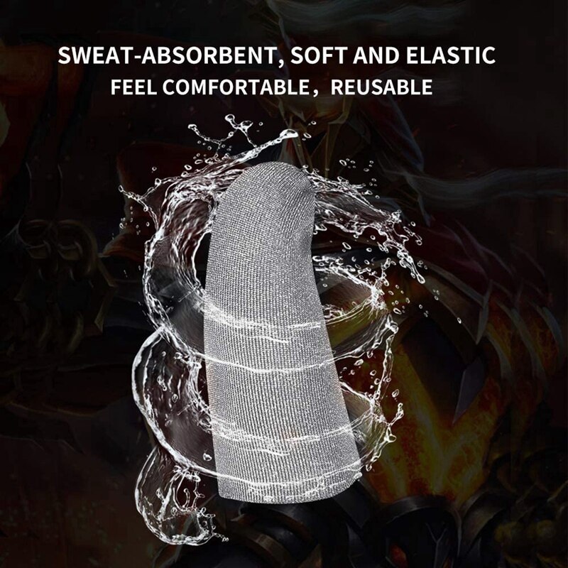 Finger Sleeves for Gaming Mobile Game Press Sn Finger Cot Smooth Thin Anti-Sweat for Mobile Games(4 Pcs)